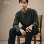 Karbala Jet Black Flared Pants